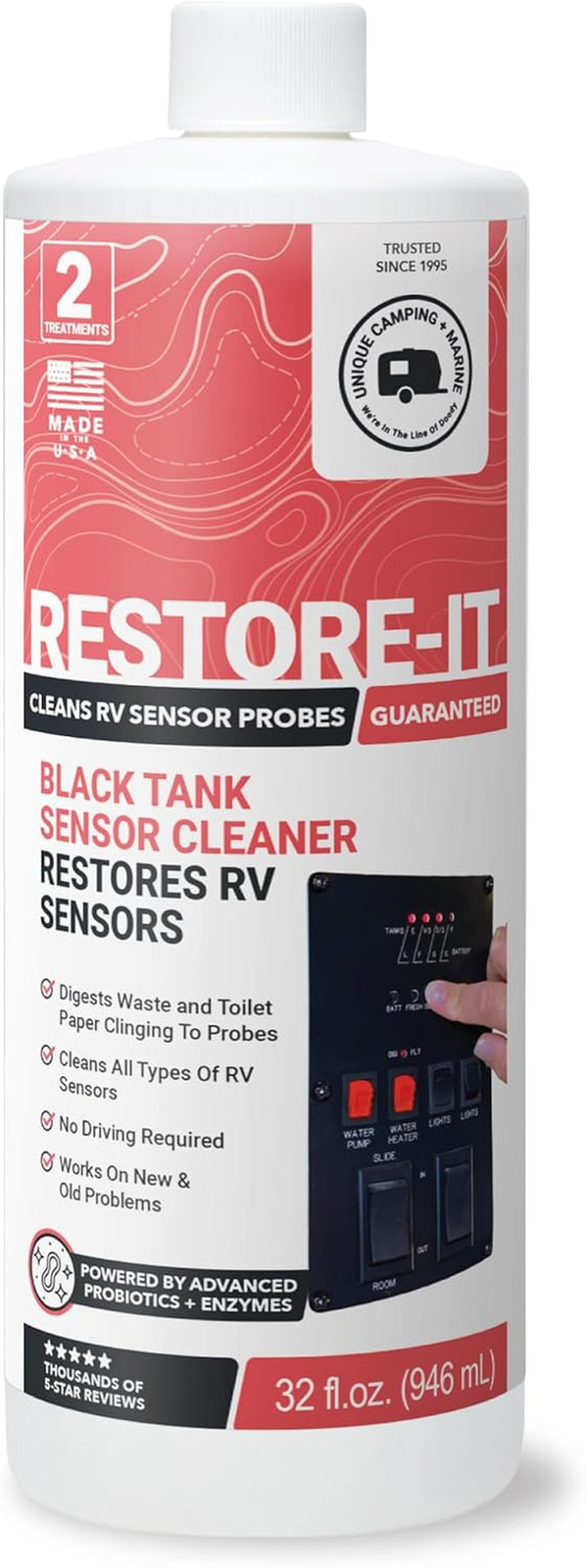 Restore-It RV Sensor Cleaner Liquid - Cleans and Restores Misreading Sensor Prob