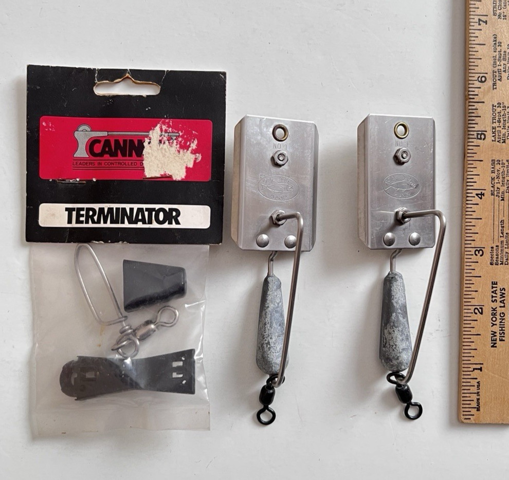 2 Old Salty no. 1 (2 oz.) Planers  & 1 Cannon  Downrigger Terminator Kit