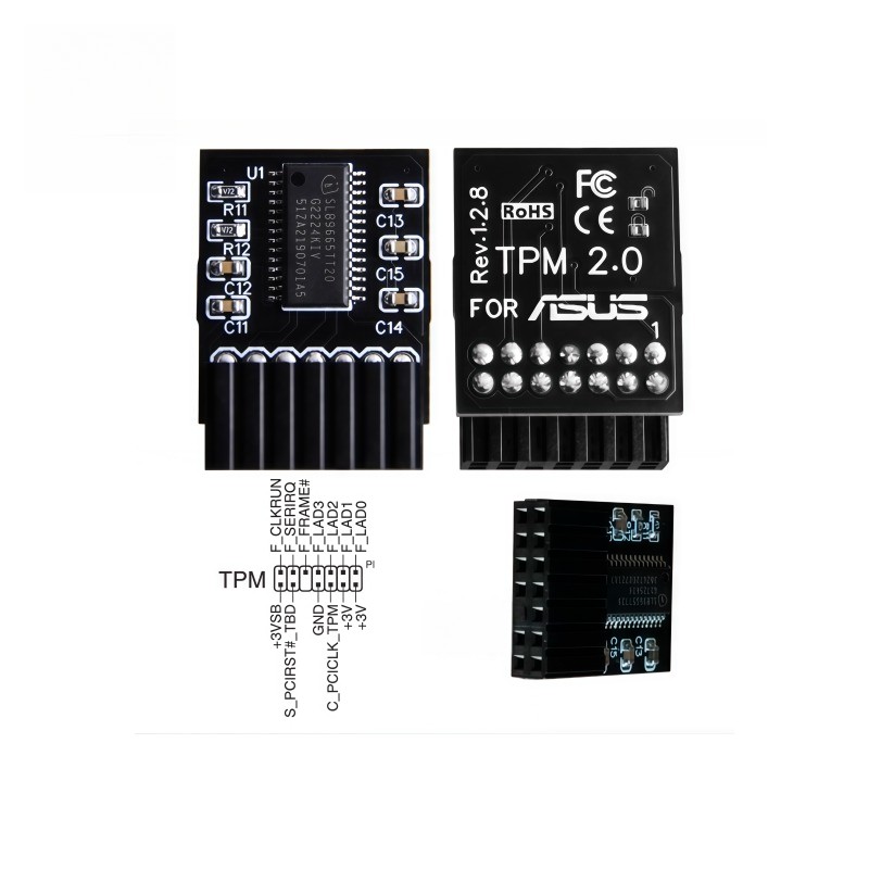 NEW ASUS TPM Module (14 Pin 14-1) SPI TPM 2.0 Trusted Platform Free Shipping