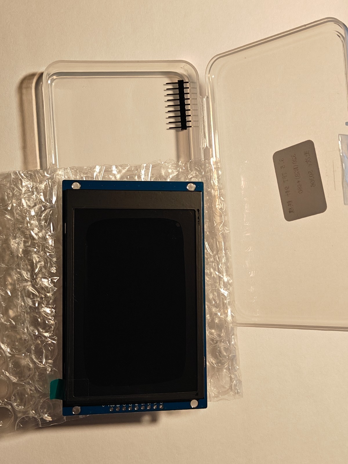 ST7796 3.5" 480 × 320 HVGA TFT LCD display module SPI/parallel 8080 mode 9 pins