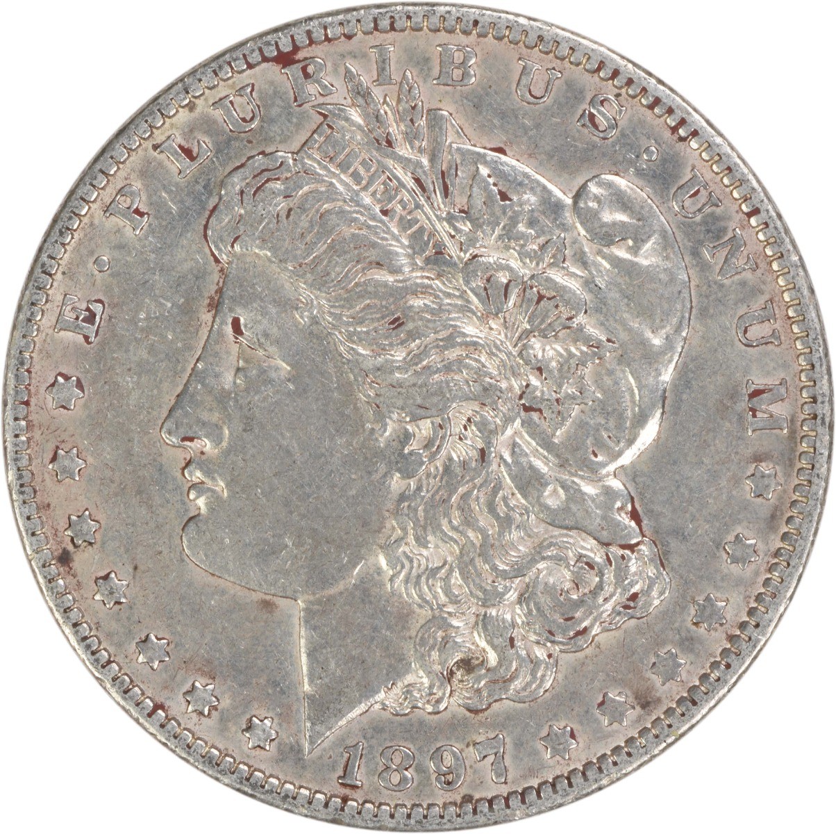 1897-O Morgan Silver Dollar EF Uncertified #647