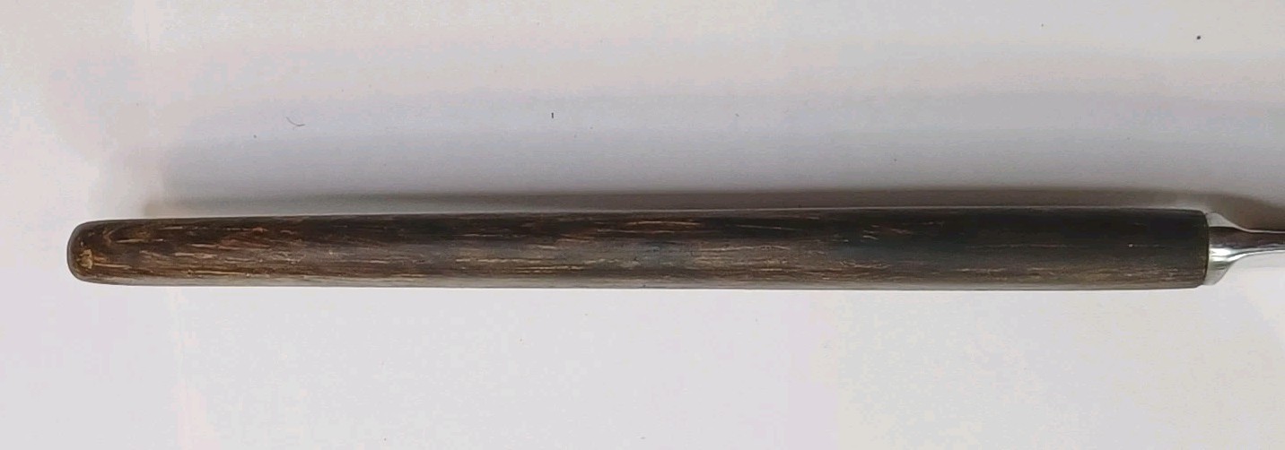 Vtg SKAUGUM 4.25" Serrated Cheese Knife W/ Wood Handle F/ Norway