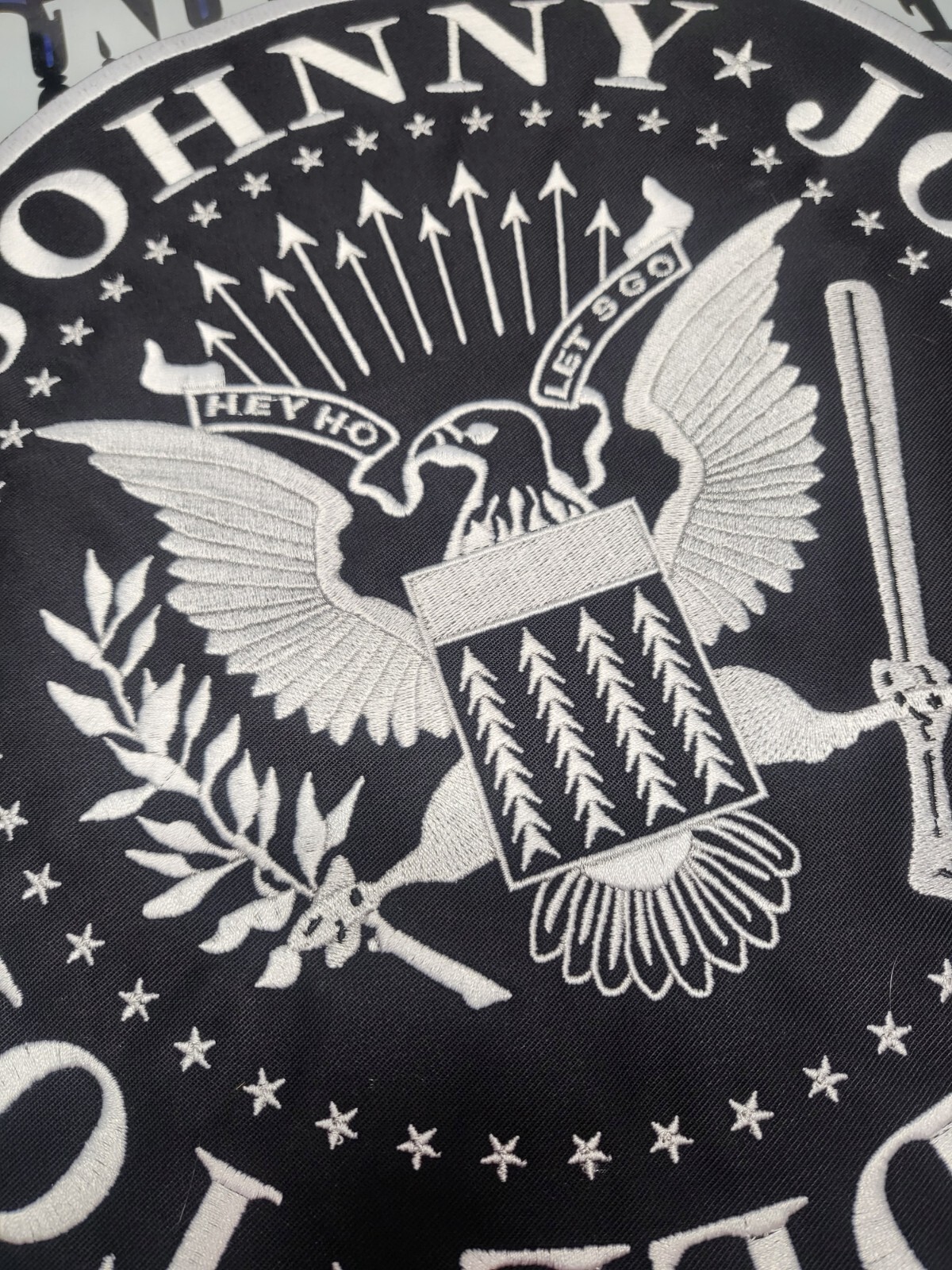 HUGE EMBROIDERED RAMONES BACK PATCH (Please Read Ad)