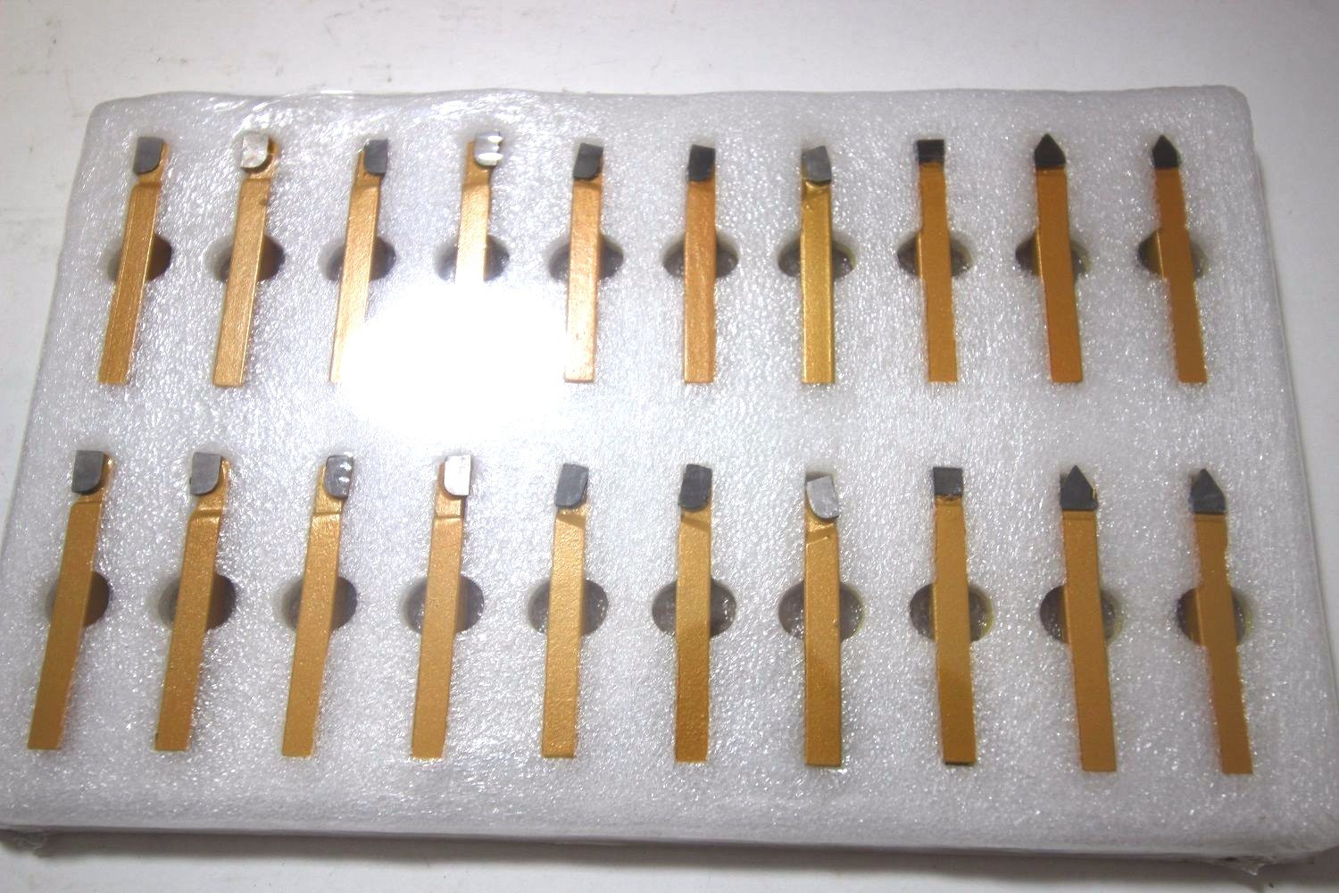 1/4" CARBIDE TIP TOOL BITS (C-2 & C-10) | LATHE MILLING CUTTING TOOLS | 20PC SET