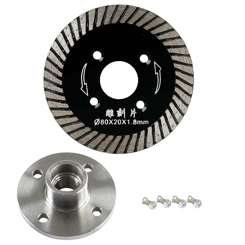 Turbo Carving Disc 80mm x 20mm Bore for Cutting For Stone Granite for TILE and