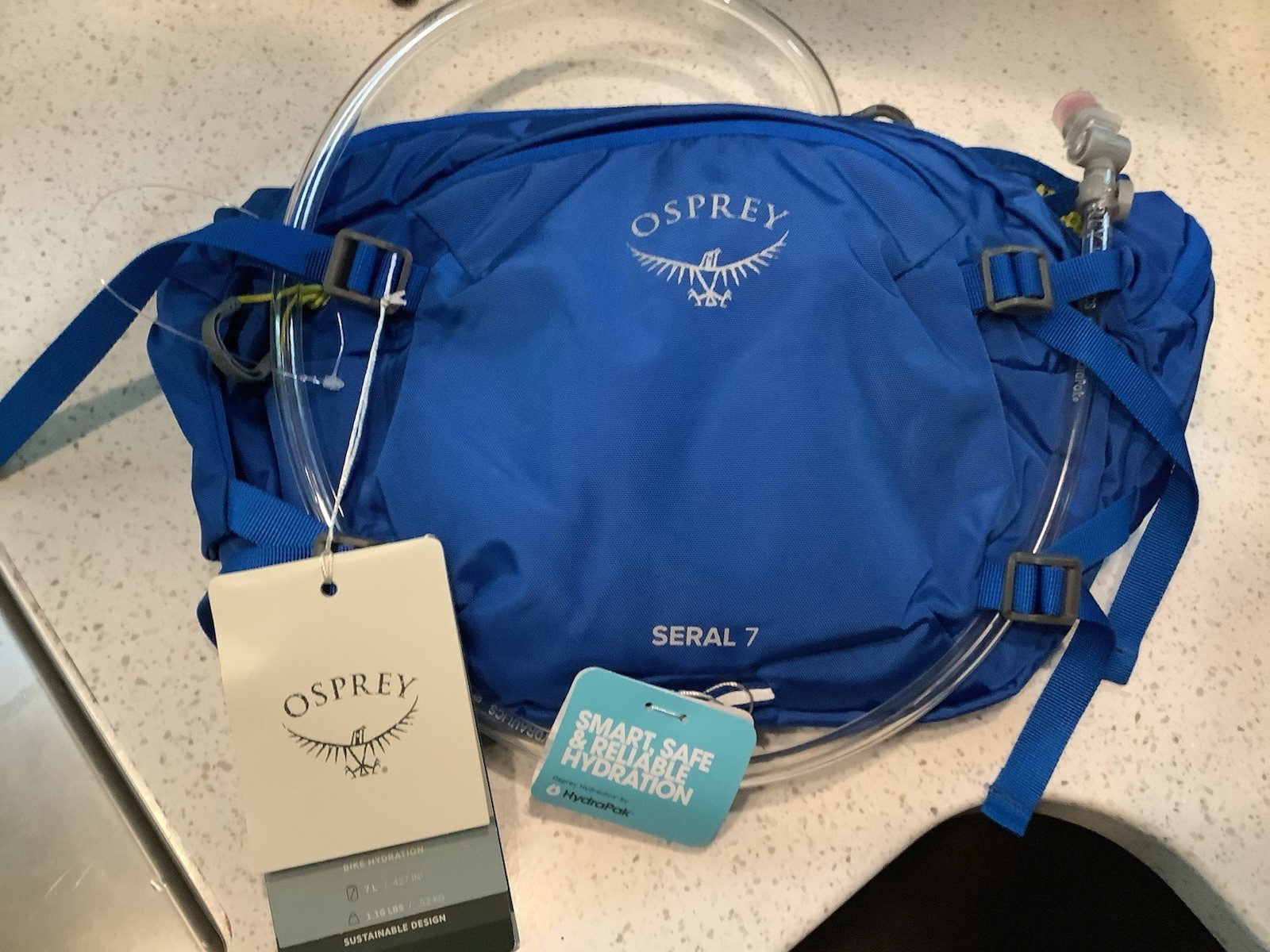 Osprey Serial 7 Hydration Lumbar Pack Brandnew W Tags 1.5 L Bike/Hike Blue