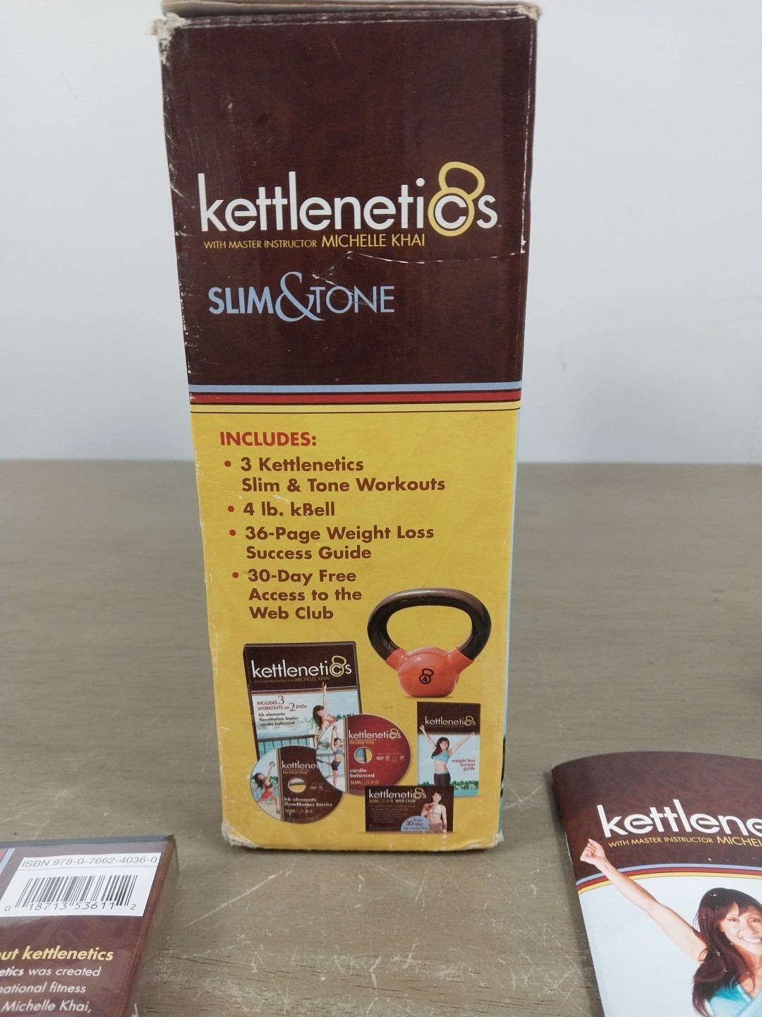 Kettlebell 4Lb Kettlenetics Slim & Tone Workout DVD/ Program Michelle Kai