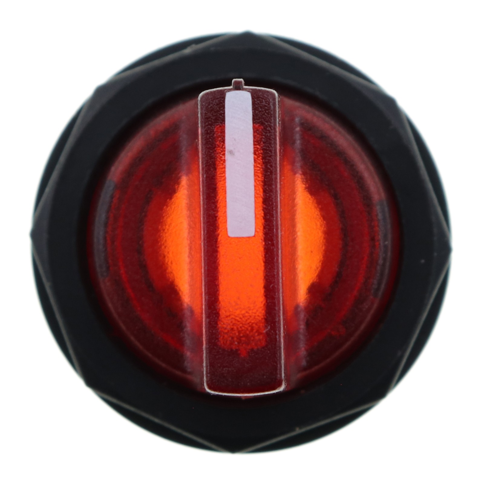 EATON E22SBF2 SELECTOR SWITCH KNOB, 2-POSITION, STAYPUT, BLACK BEZEL