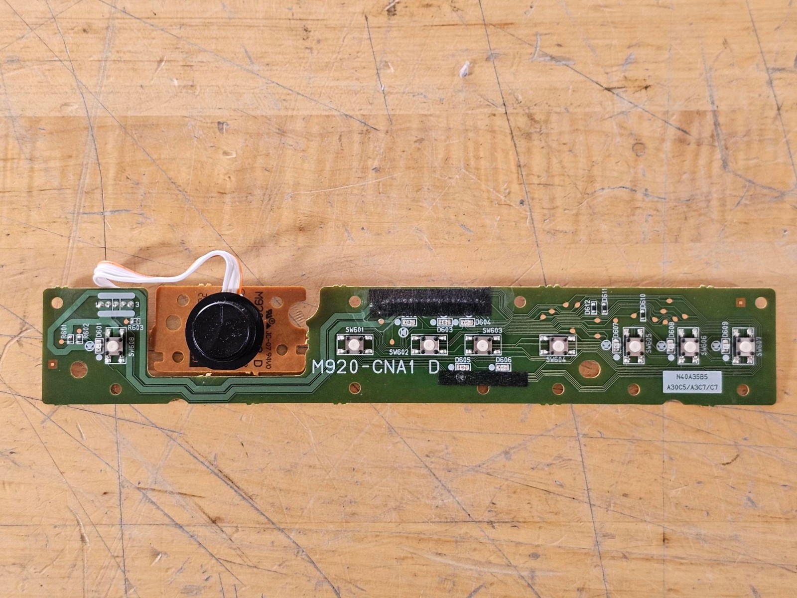 Casio Panel Board Assembly M920-CNA1 for Casio Digital Pianos Part 10433563