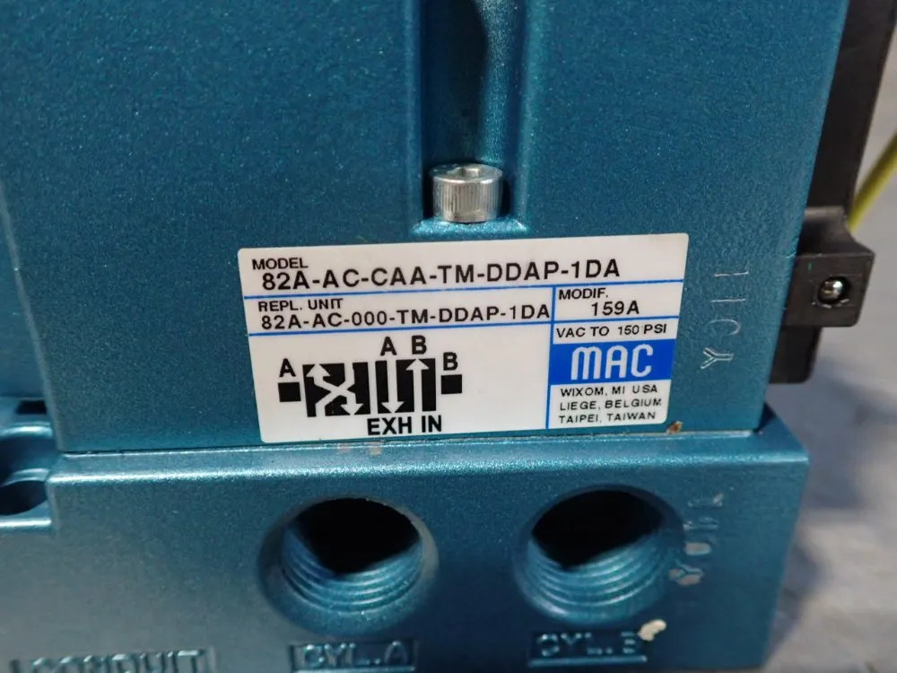 MAC SOLENOID VALVE 82A-AC-CAA-TM-DDAP-1DA