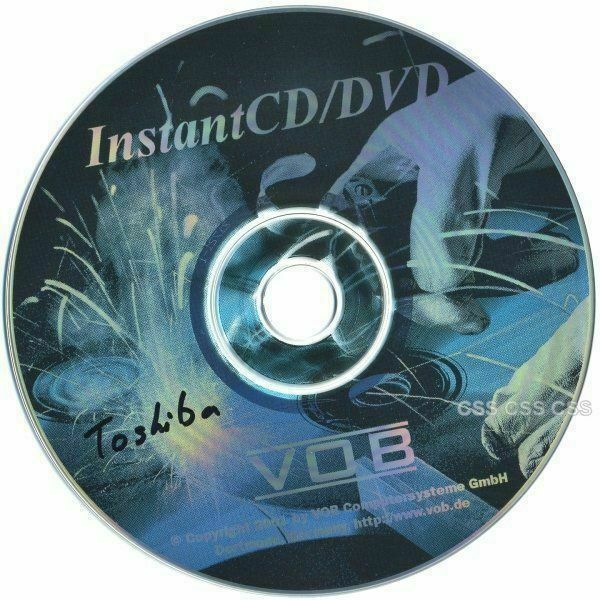 Instant CD/DVD VOB Software CD for PC Computer