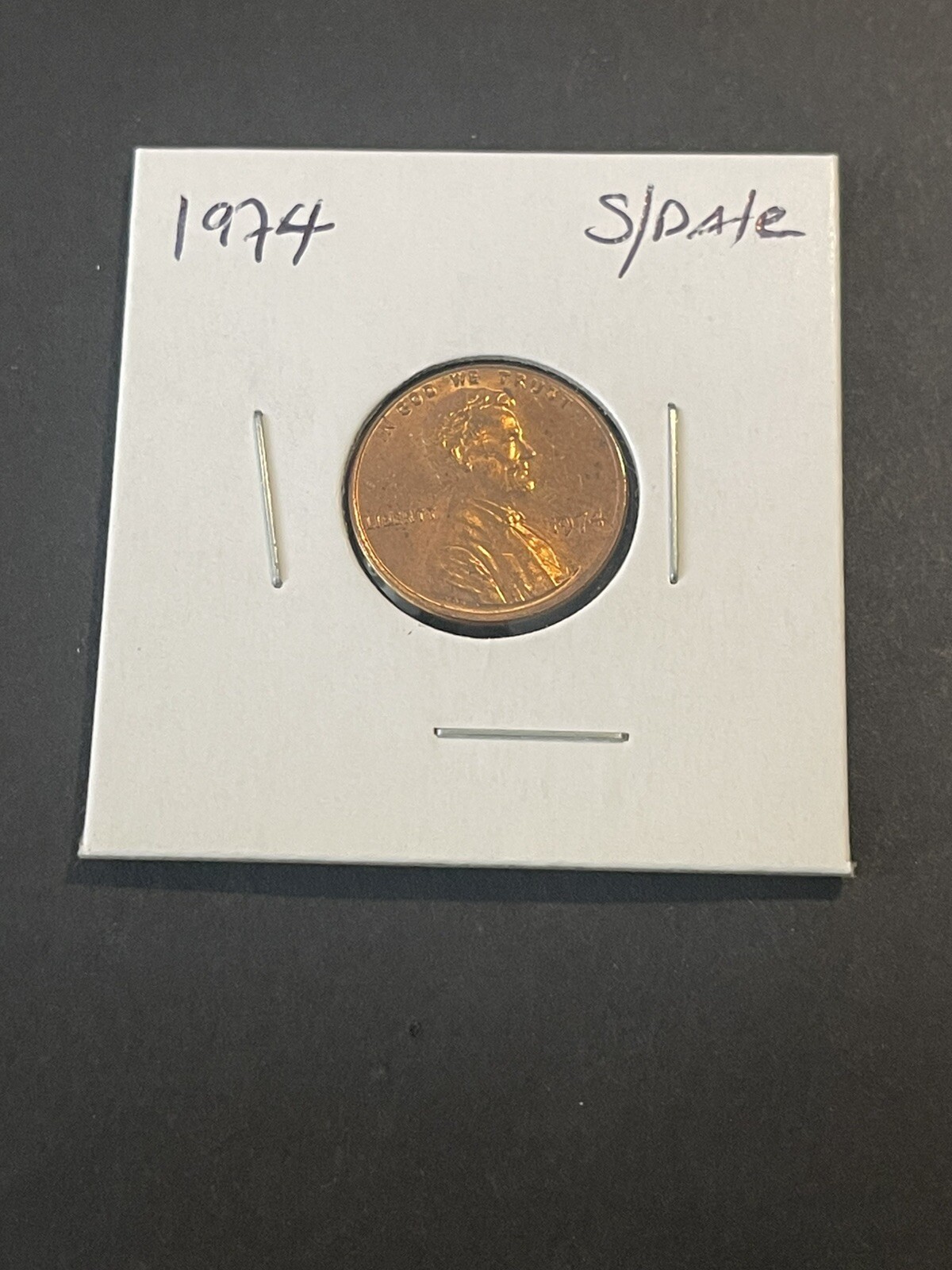 1974 Lincoln Memorial Penny Red Small Date X1658