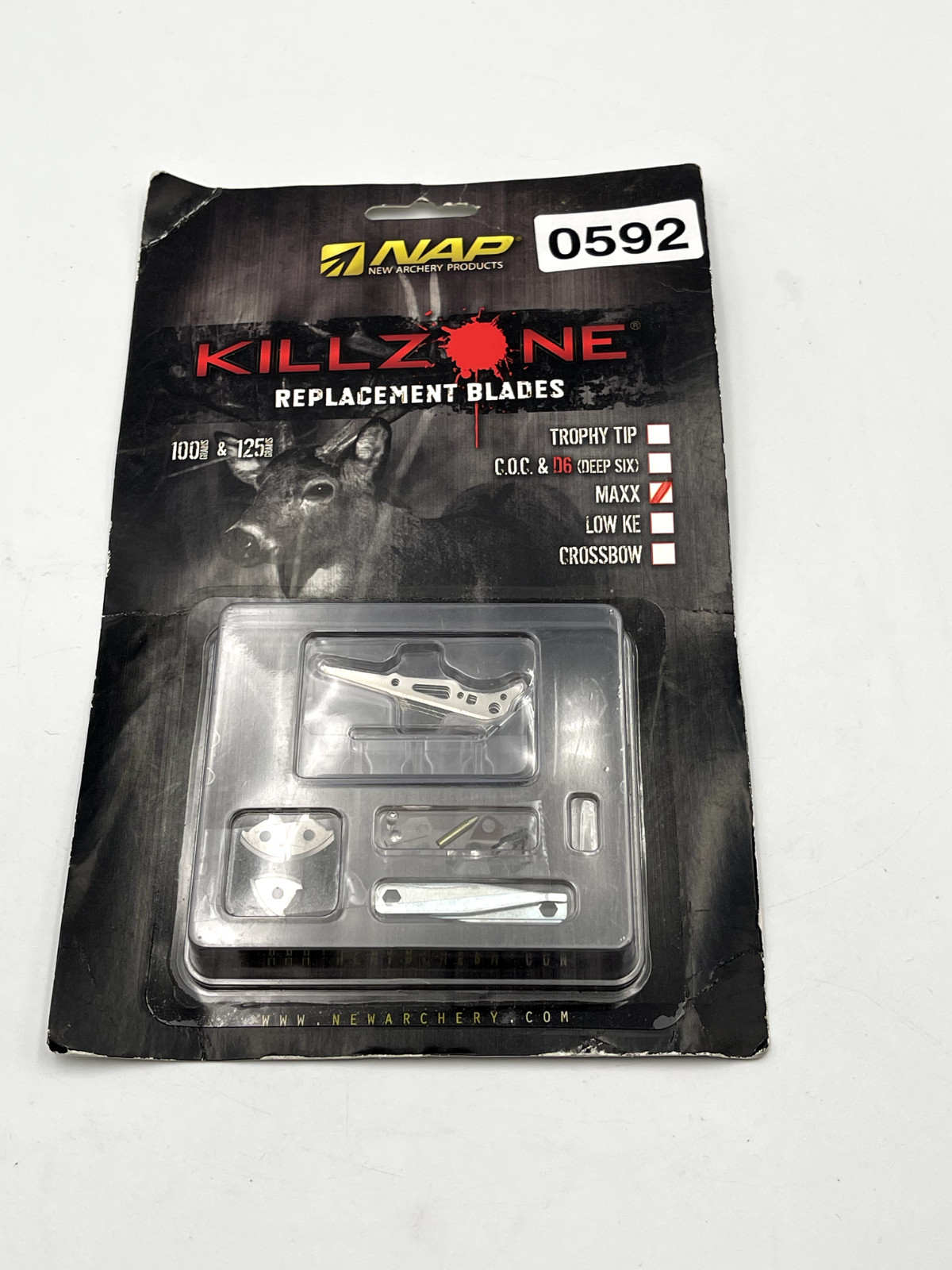NAP Killzone Replacement Blades 100 & 125 Grain for 3 Broadheads MAXX #60730