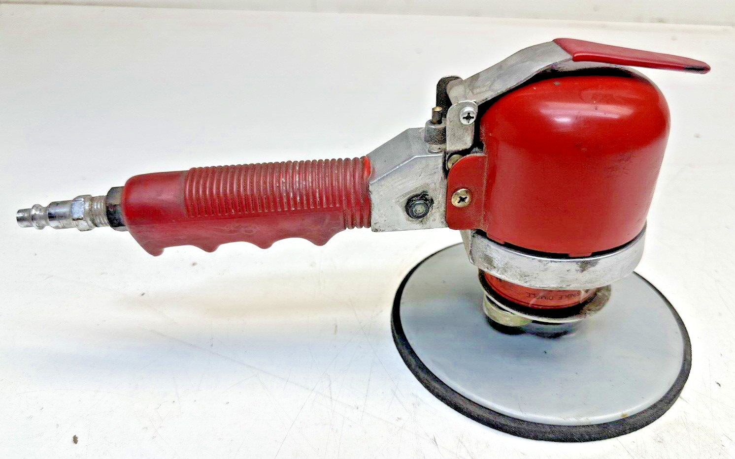 Central Pneumatic Style 6" Dual Action Orbital Red Air Sander Tool