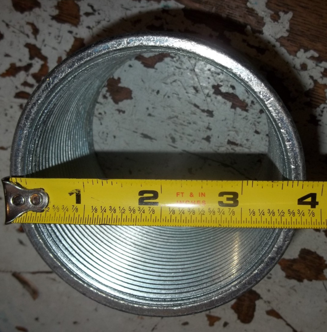 3" GALVANIZED THREADED FEMALE RIGID CONDUIT COUPLING (W8)