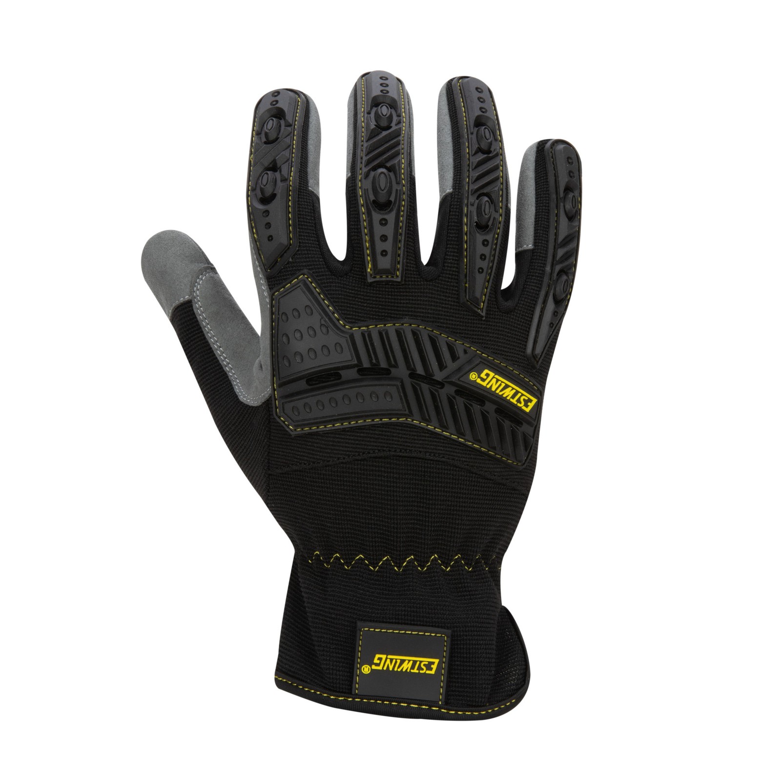 Estwing Impact Speedcuff Work Gloves in Black, Gray, EWIMPSC05