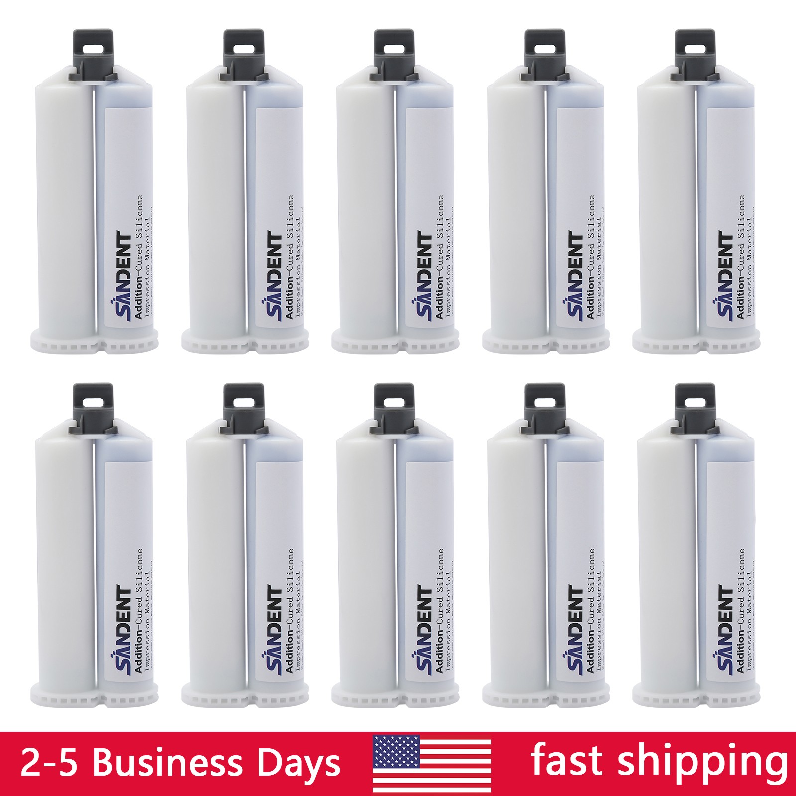 10*Dental Impression Material Addition-Cured Silicone Medium Body Fast Set BRST