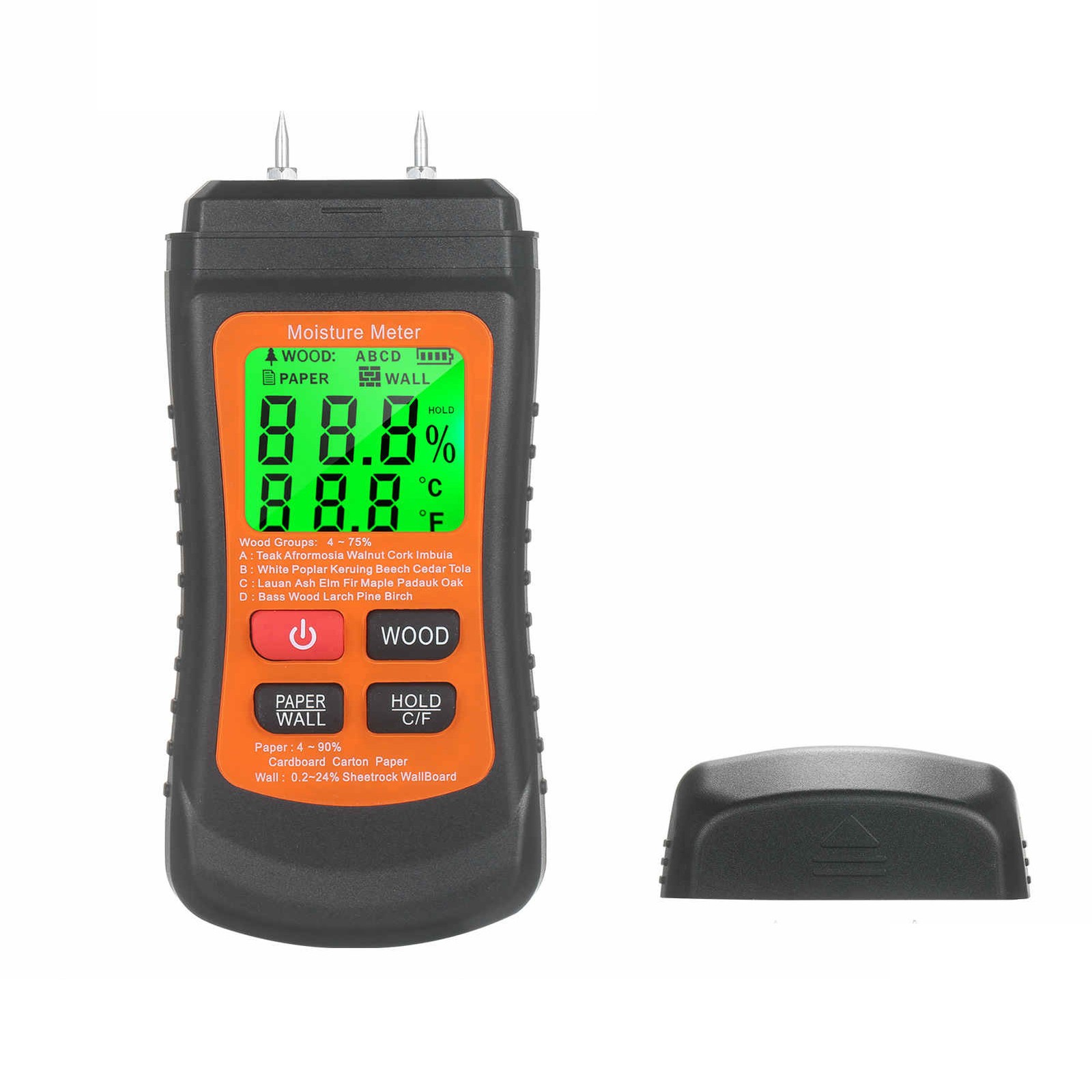 Wood Moisture Meter for Wall Paper Caravan Damp Plasterboard Measurement Device
