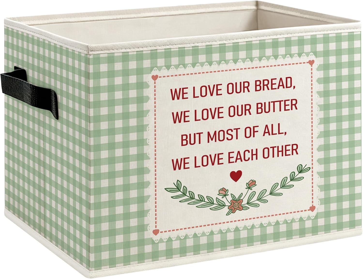 Butter Lover Gifts Foldable Storage Bins Box with Handles Bread Gifts
