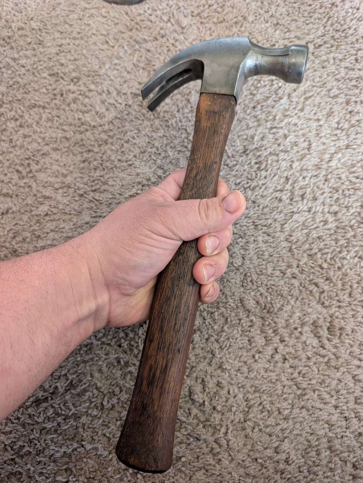 Vintage Stanley 101 20-OZ Wood Handle Claw Hammer