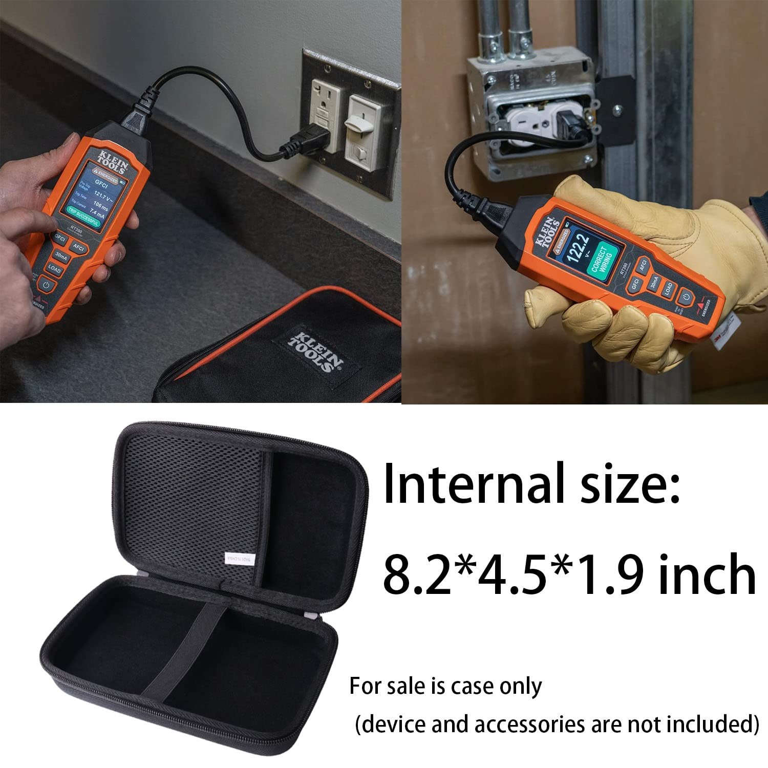Klein Tools RT390 Circuit Analyzer EVA Hard Carrying Case