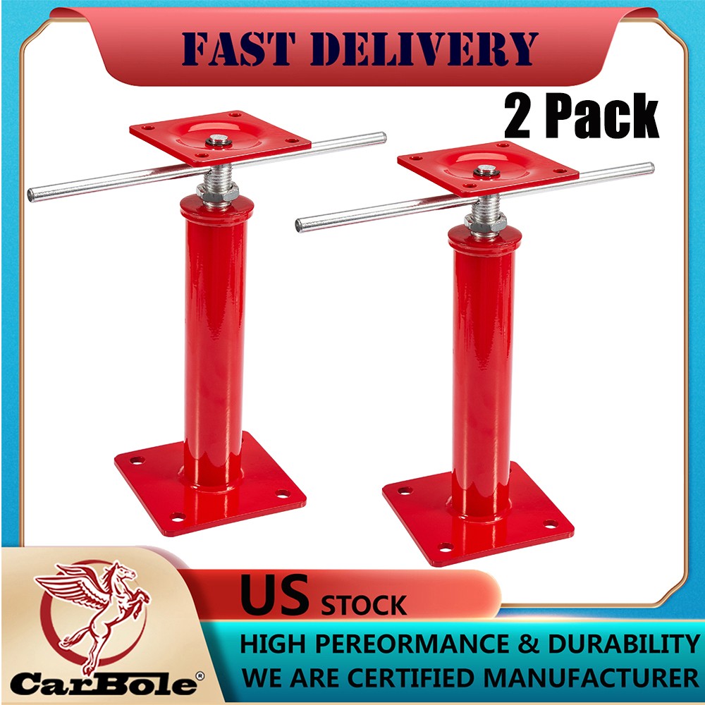 2 Pack House Jacks for Leveling Crawlspace - 11 to 16 Inch Adjustable Support