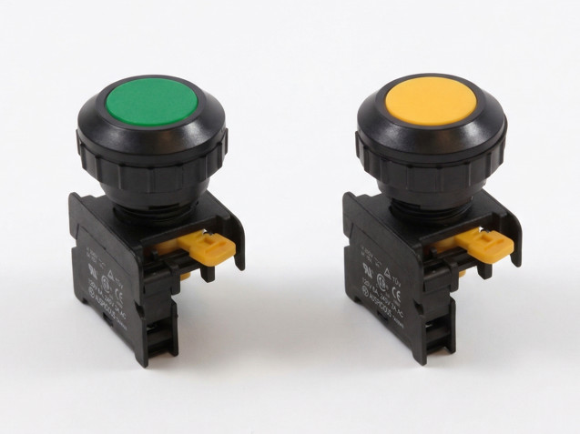 ATI  XB-30K 30mm Momentary Push Button Switch 1NO (Black Body)