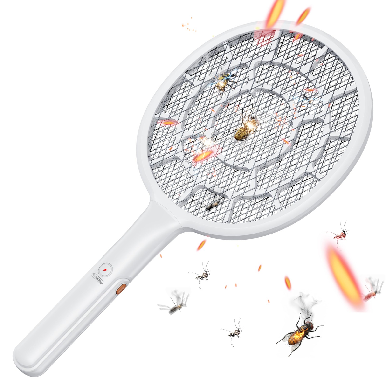 Electric Fly Swatter Mosquito Racket Battery Operated