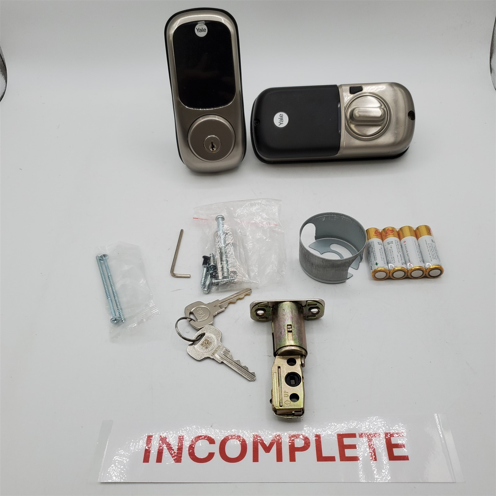 Yale Satin Nickel Assure Lock w/Wi-Fi Touchscreen, Smart Entry Door Lock *READ*