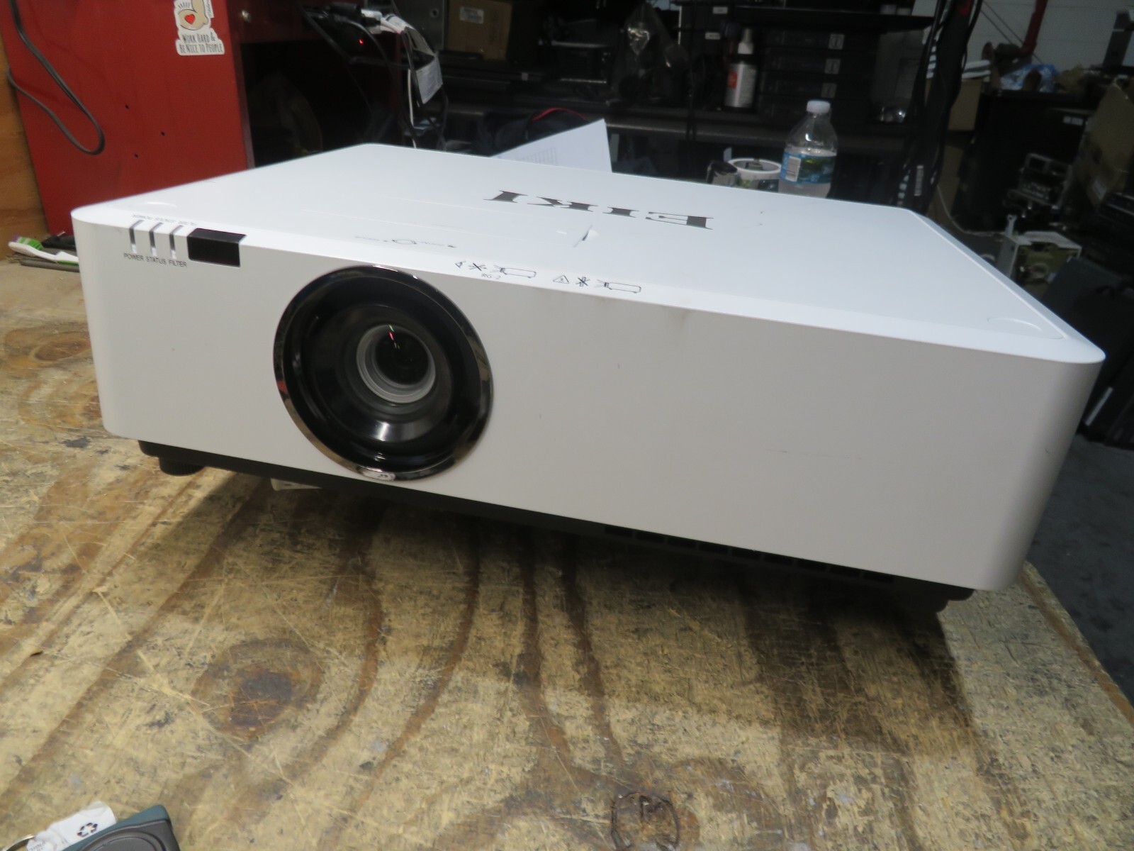 Eiki EK-355U Projector TESTED NO REMOTE ( 3886 HOURS ) AS IS PARTS POWERS UP