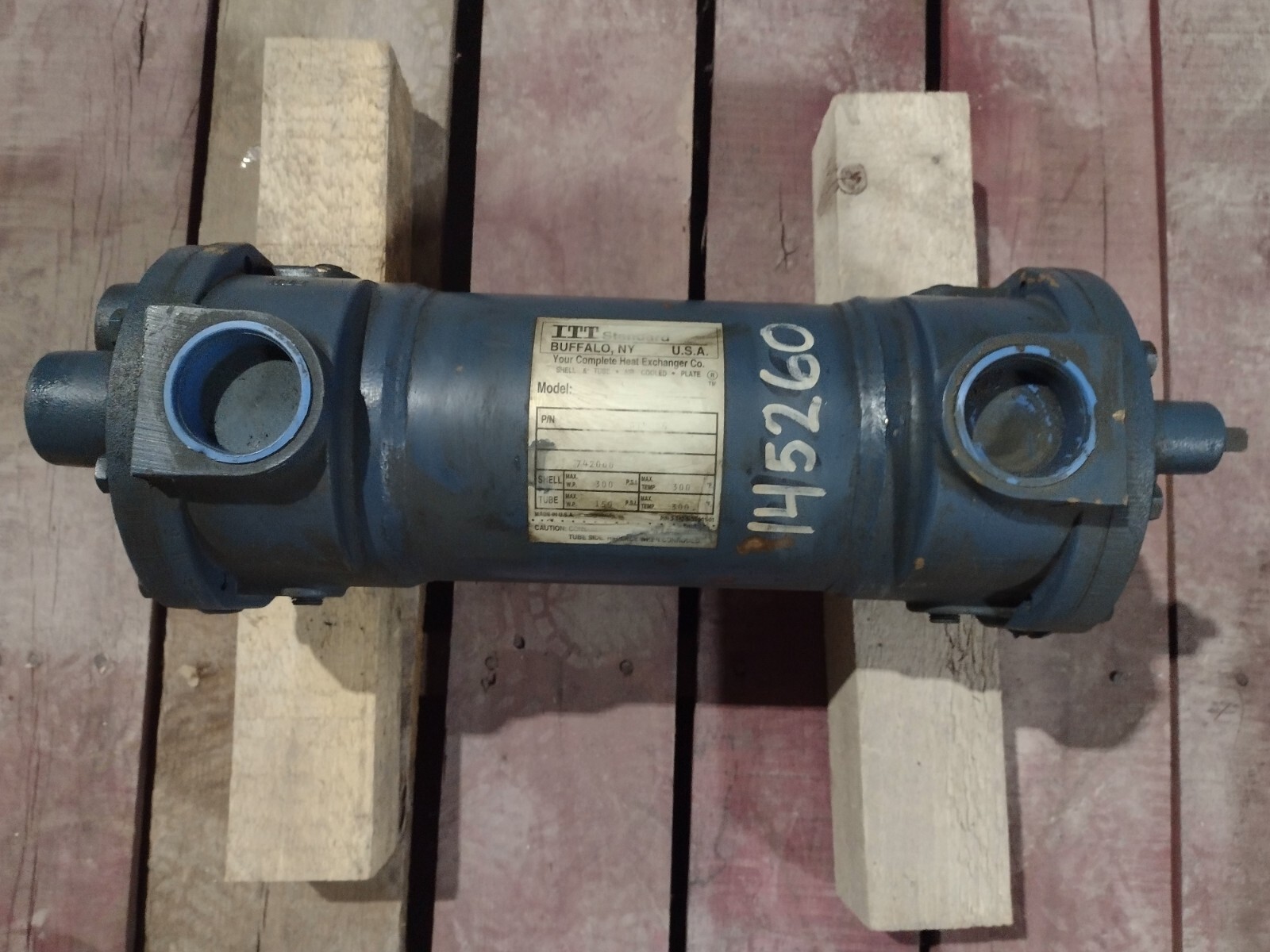 ITT BCF Heat Exchanger 5-030-04-014-005, 4" Shell, 14" Tubes, 8.3sqft