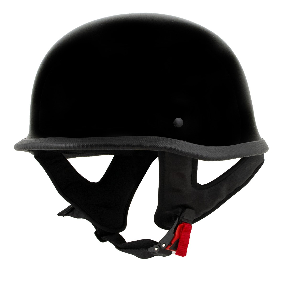 Milwaukee Helmets MPH9741DOT Motorrad DOT German Style Gloss Black Half Face
