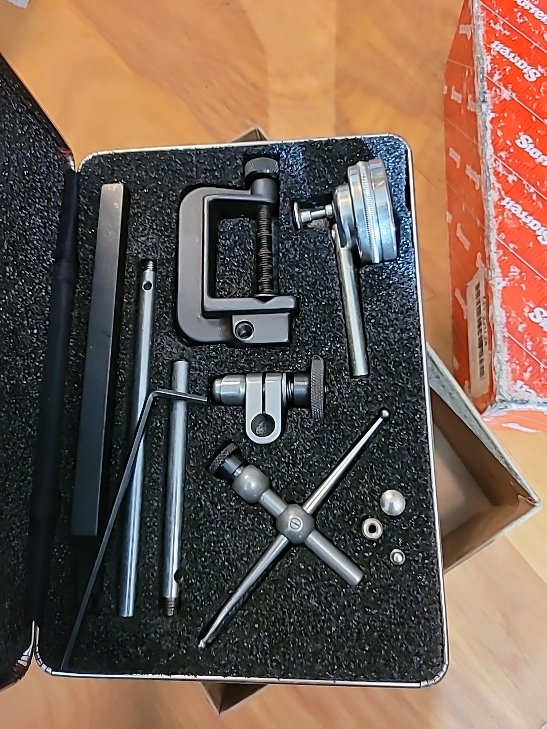 Starrett 196A1Z Dial Test Indicator W/ Case & Original Box