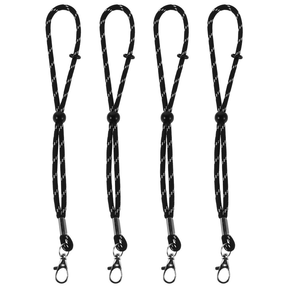 2 Pairs Ski Glove Safety Straps: Adjustable Mittens Wrist Lanyard with Buckle -