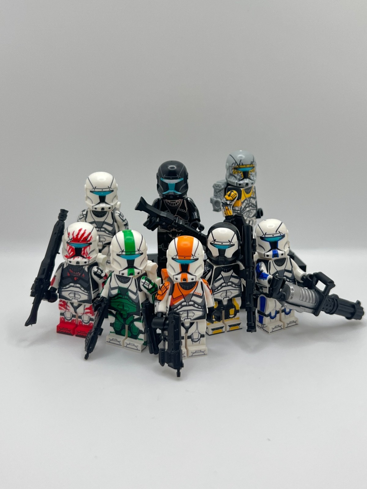 Star Wars Commando Squad 8 Minifigure Bundle – Delta Squad, Gregor