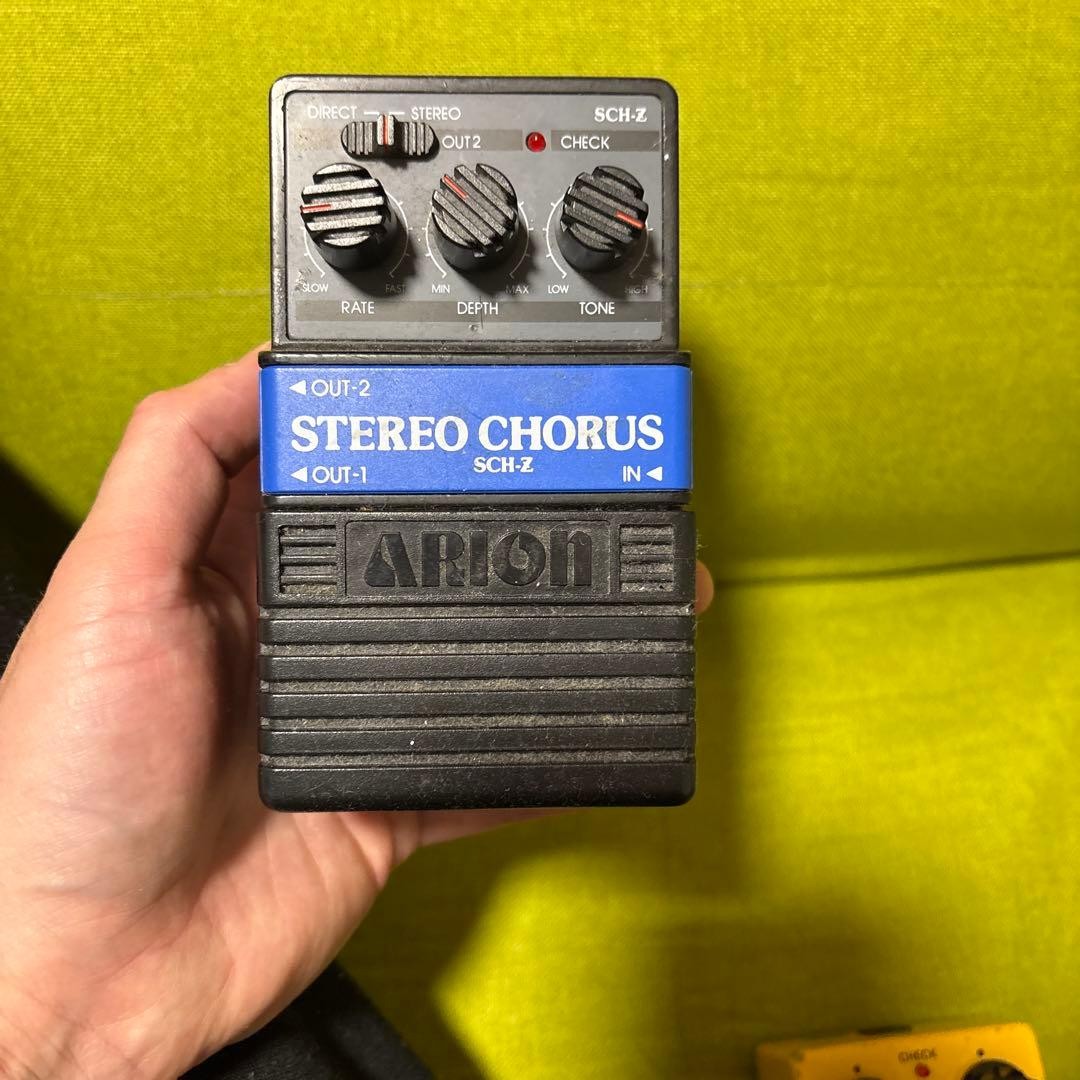 ARION SCH-Z Stereo Chorus Pedal with Rate, Depth, Tone Controls, Used