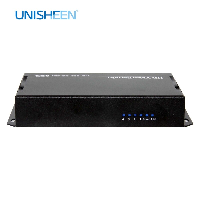 4K H.265 H.264 4 Input SDI to IP / LAN Video Encoder SRT Live Stream Broadcast