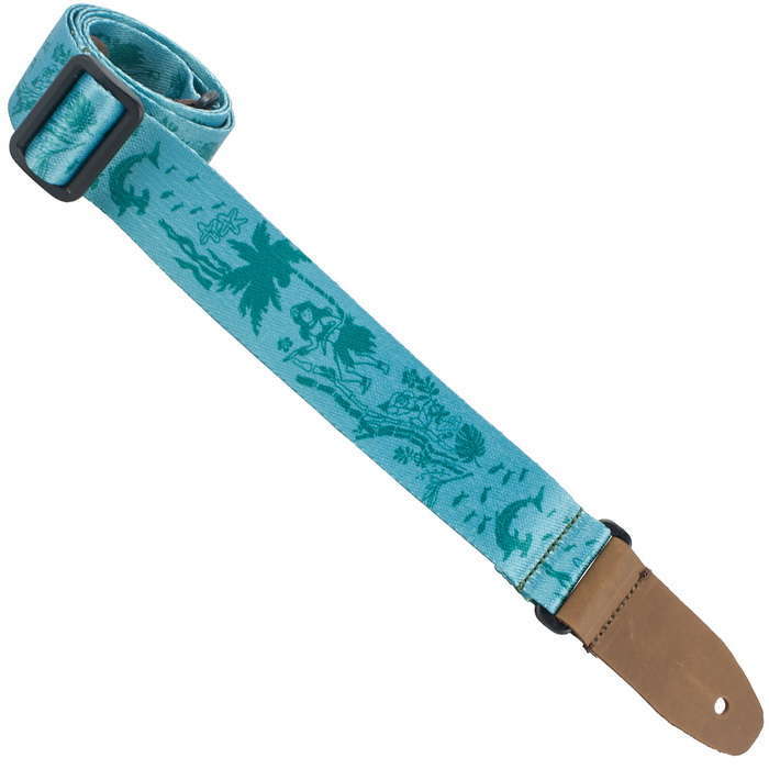 Henry Heller Artist Sublimination Series, 1.5" Wide Uke/Ukulele Strap, Green ...