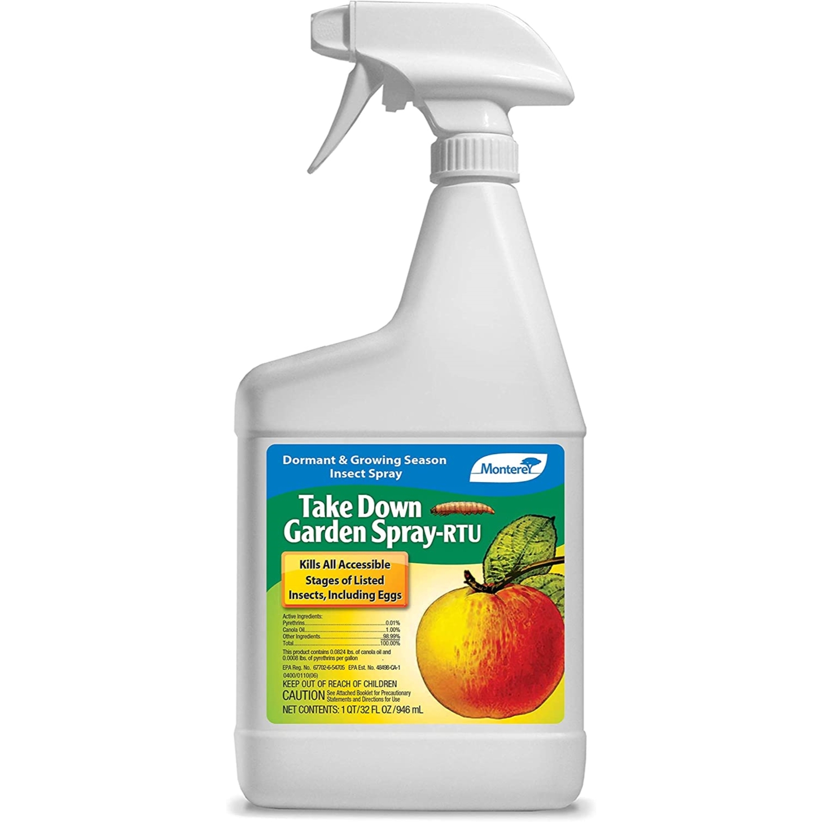 Monterey Take Down Garden Spray Ready to Use Insecticide/Pesticide, 32 oz