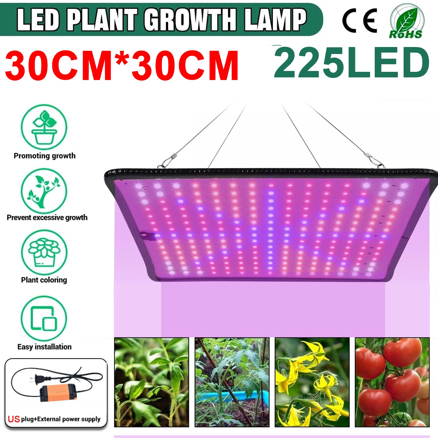 1000W LED Grow Light Panel Full Spectrum Lamp for Indoor Plant Veg Flower NEW