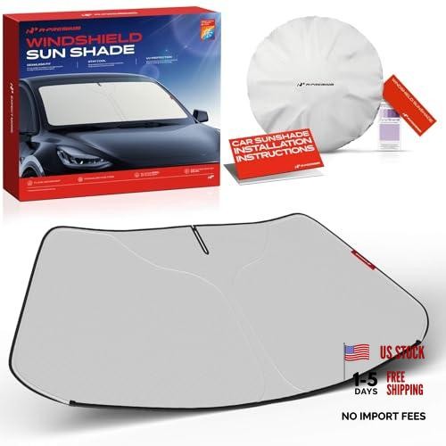 Windshield Sun Shade for Mini Cooper 2014-2024 - Foldable Sun - Compatible