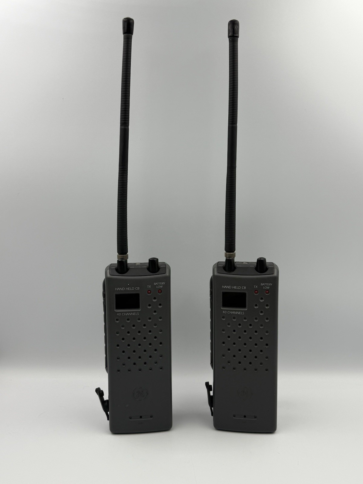 GE 40 Channel Handheld CB Radios Lot of 2 Vintage Untested