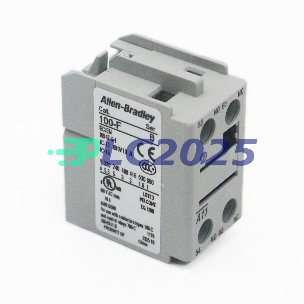 NEW Allen-Bradley 100-FA11 Auxiliary Contact 1 NO / 1 NC Contact Front Mounting