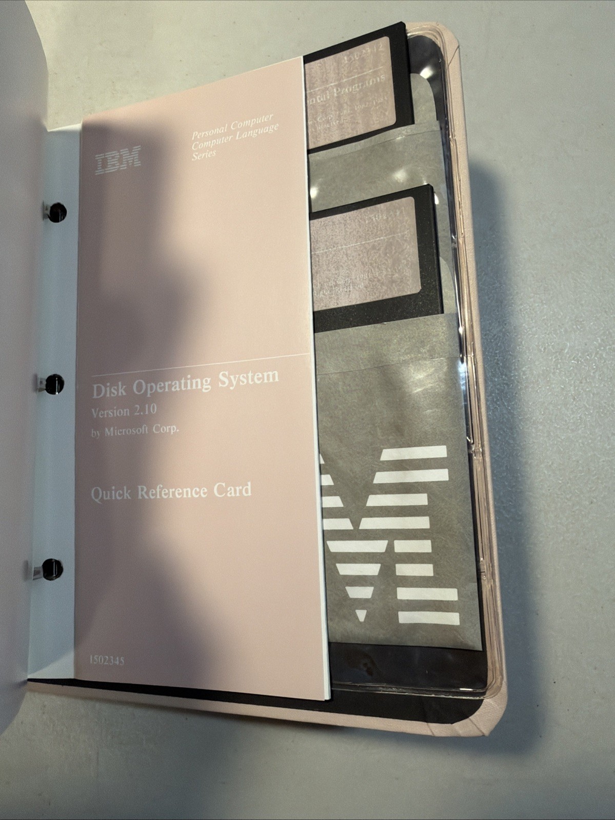 IBM DOS 2.1 Manual 6024120 w/ 5.25 Disks/Quick Reference Card/User Guide SEALED