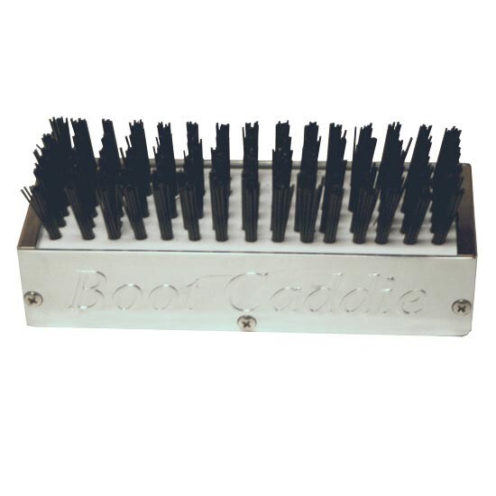 Chrome Aluminum Boot Caddie With Black Brush