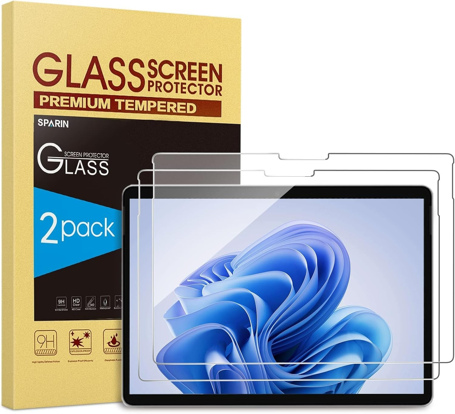 2 Pack] Protector for Surface Pro 11 2024/Microsoft Surface Pro 9/Surface Pro...
