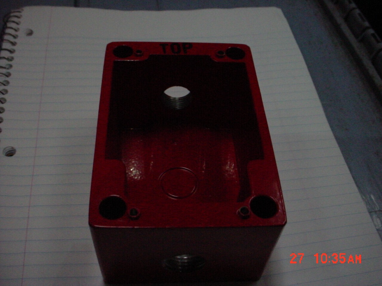 RED Metal BACKBOX for Pull Station
