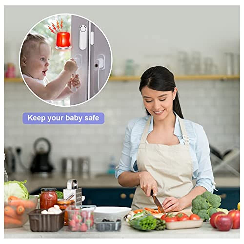 Home Security Wireless 120dB Door Window Vibration Sensor Alarm With Remote