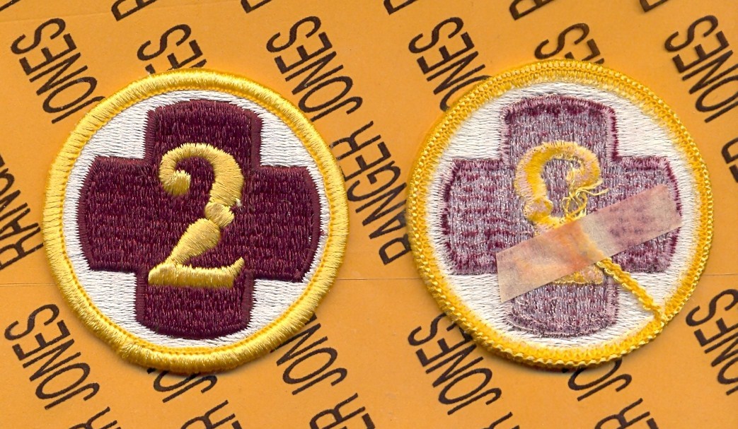 US Army 2nd Medical Brigade 2.25" dress uniform patch m/e