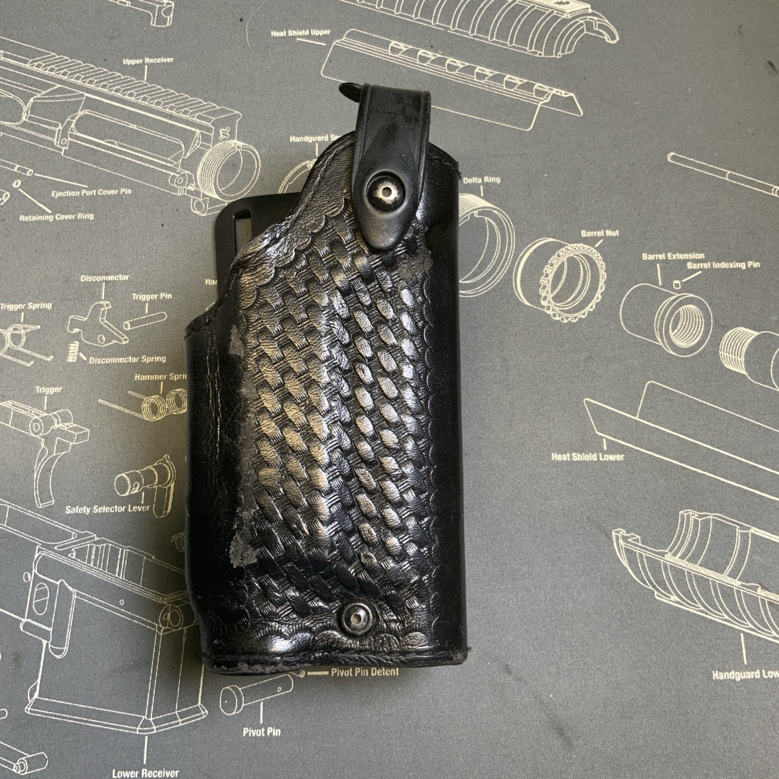 Safariland Basketweave Duty Holster 6280-18021 RH Beretta PX4 M-3 & M-6 Light
